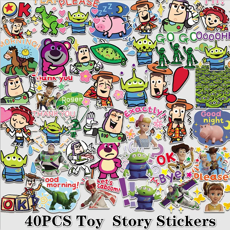 

80PCS Toy Story 4 Sticker Forky Woody Alien Buzz Lightyear Waterproof Stickers Phone Book Refrigerator Laptop Stickers
