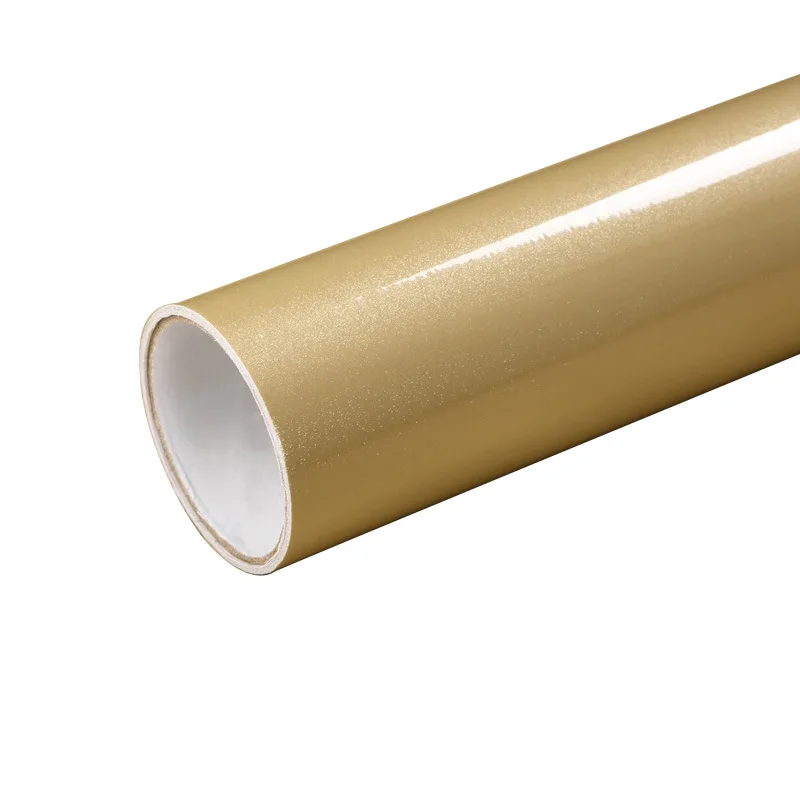 Champagne 1M/Roll Self Adhesive Contact Paper Cabinet Glossy Waterproof PVC Cabinet Wallpaper For Door Furniture Stickers Bathroom Kitchen - Цвет: Champagne