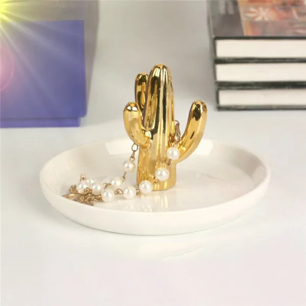Jewelry Storage BoxJ MSJO коробка для хранения ювелирных изделий Органайзер для женщин Керамическая Посуда ювелирные изделия INS Стиль Кольцо Серьги офис деко настольная организация - Цвет: Jewelry Storage BoxJ