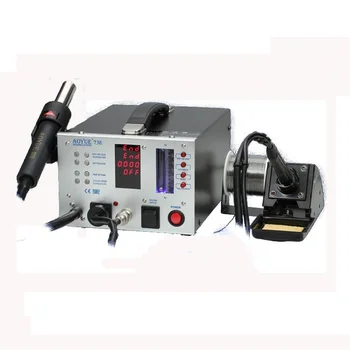 Buy AOYUE 738 600W Soldering Station 2 In 1 SMD Rework Station Hot Air Gun+Electric Solder Iron For Welding Repair Tools Kit