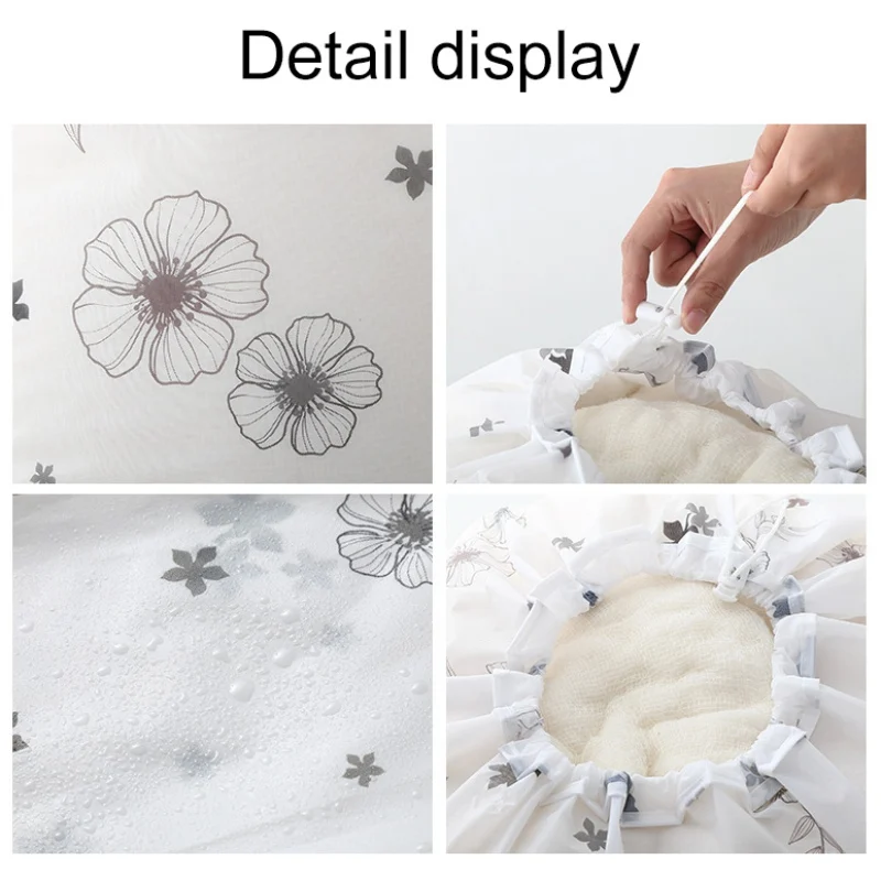 Home Large Clothes Finishing Bag Flower Design Drawstring Quilt Storage Bag Dust-Proof Organizer Bag Portable Storage Bags