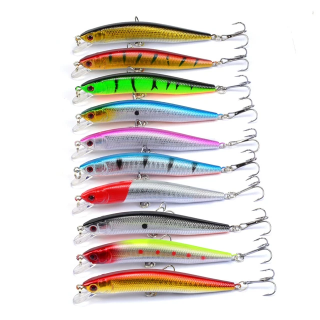 1pcs 8.5g 10cm Fishing Lures Minnow Wobbler Floating Bass Trolling