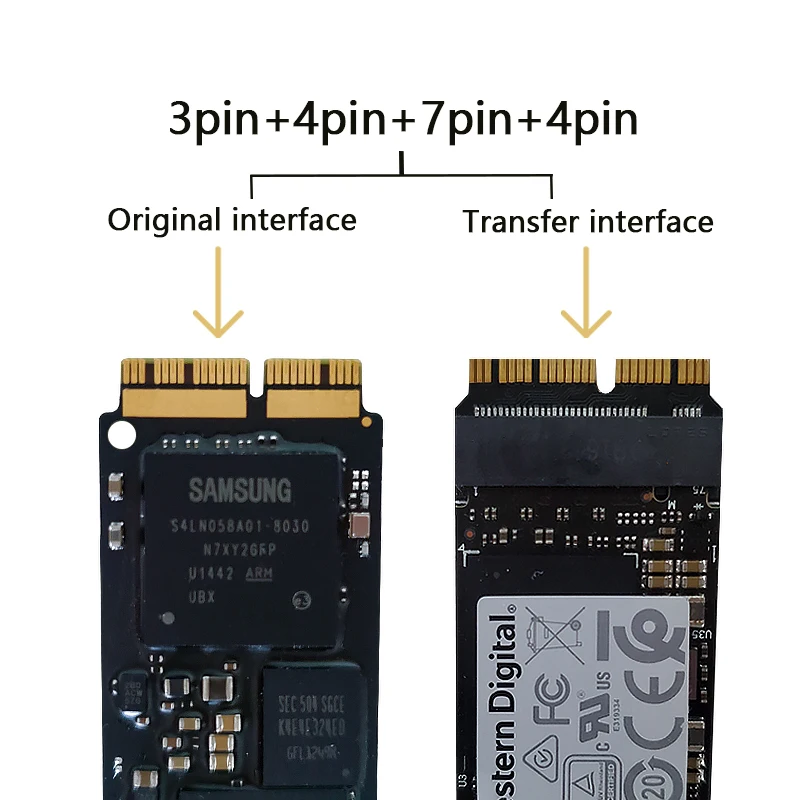 Новый 256 ГБ 512 ТБ M.2 SSD для Macbook Air 2013 2014 2015 A1465 A1466 imac PRO A1502 A1398 мини твердотельный