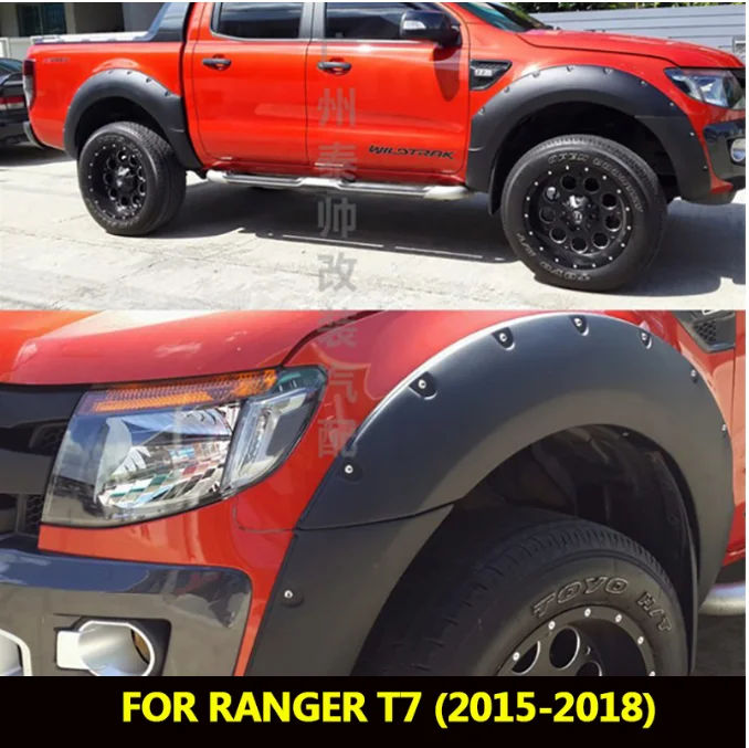9-дюймовые Брызговики Аксессуары Для арки колеса черные для Ford Ranger T7 2015 2016 2017 2018 |