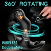 7Speeds Rotating 10 Speeds Vibrating Male Prostate Massage Radio-controlled Anal Plug ButtPlug G-Spot Stimulate SM Gay Anal Toys 1