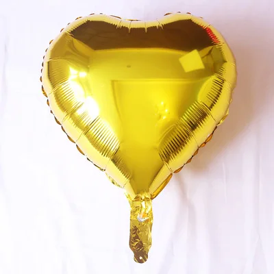 gold heart 1 шт 18 дюймов воздушные шары в форме сердца День Святого Валентина Любовь Свадебные украшения Воздушные шары из алюминиевой фольги для свадебной вечеринки воздушные шары с гелием - Цвет: gold heart