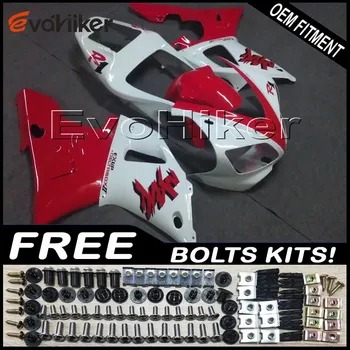 

Custom fairing for YZF-R1 1998-1999 ABS plastic motorcycle hull red white +gifts
