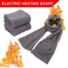 Теплый шарф с подогревом и электрическим подогревом, Регулируемый температурный шарф, перезаряжаемый 3