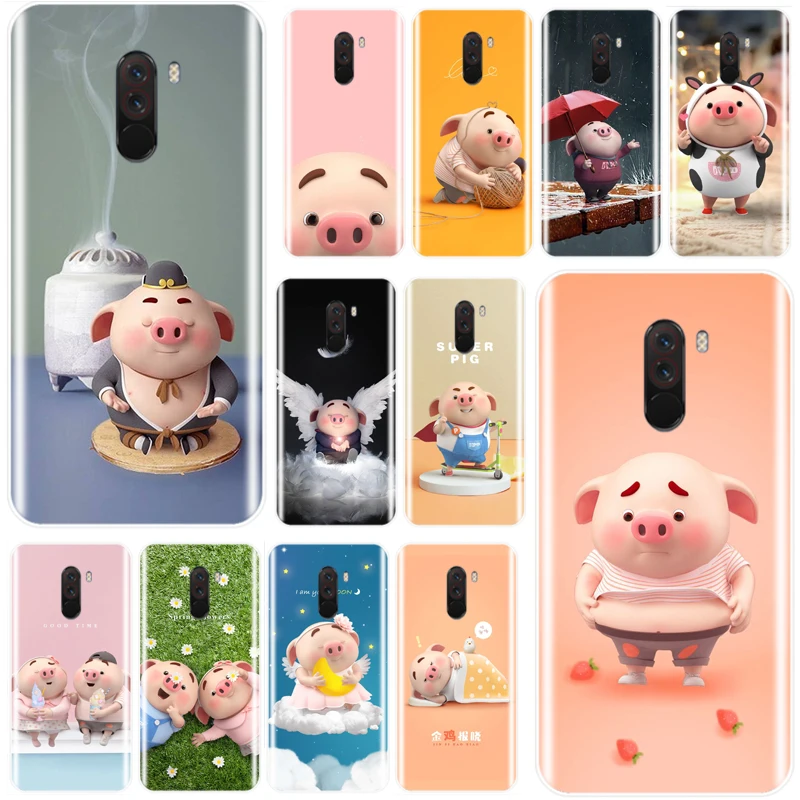 lovely Kawai Pig TPU Soft Silicone Phone Case For xiaomi Redmi 7 6 6A 5 5A 4X Note 4 8 Pro | Мобильные телефоны и
