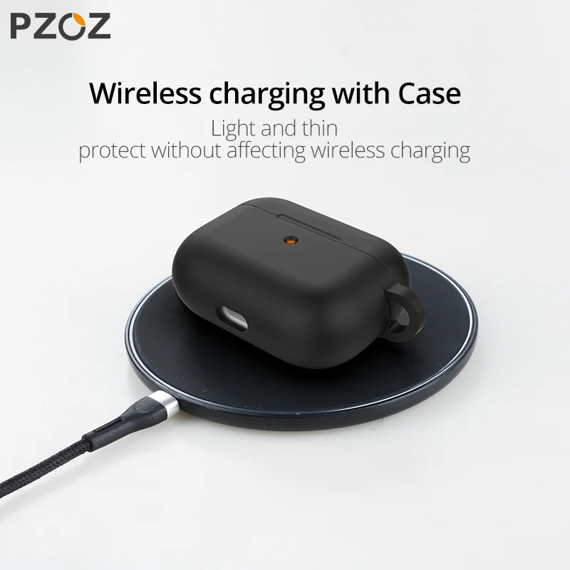 PZOZ Bluetooth наушники Мягкий силиконовый чехол для Apple airpods pro Чехол силиконовый анти-осень защитный чехол сумка анти-потеря крышка