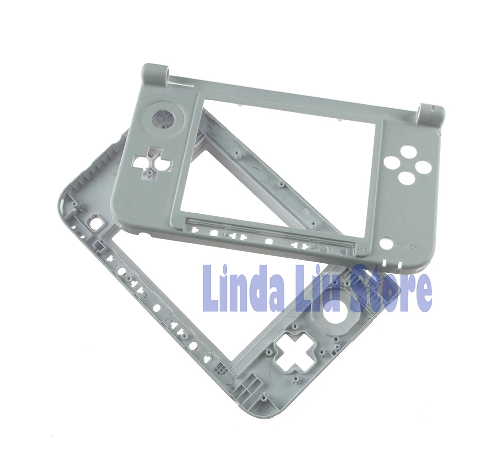 Chengchengdianwan 10 Peças Lote Venda Quente Preto Branco Substituição Habitação Escudo Meio Quadro para 3dsxl 3ds xl 3dsll - Image 4
