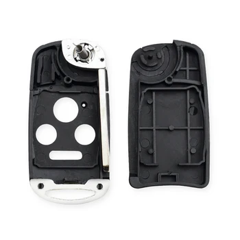 KEYYOU modificato Filp pieghevole a distanza per auto chiave Shell Fob Case per Honda Fit CRV Civic Insight Ridgeline HRV Jazz ACCORD 2003-2013 - KEYYOU modificato Filp pieghevole a distanza per auto chiave Shell Fob Case per Honda Fit