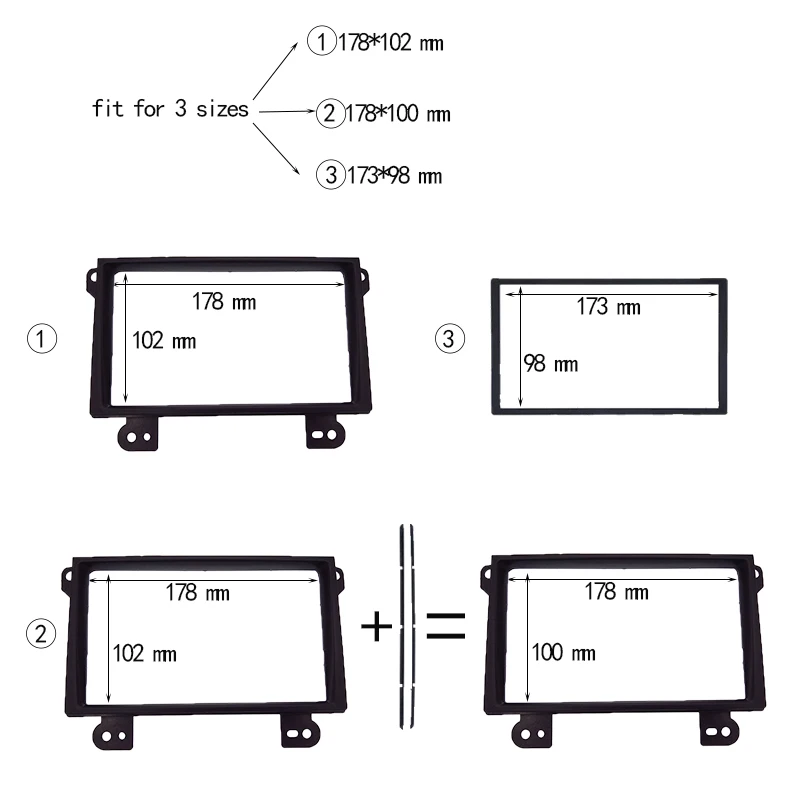 2 Din автомагнитола фасции для 2002-2007 Mazda MPV приборная панель отделка CD DVD плеер установка