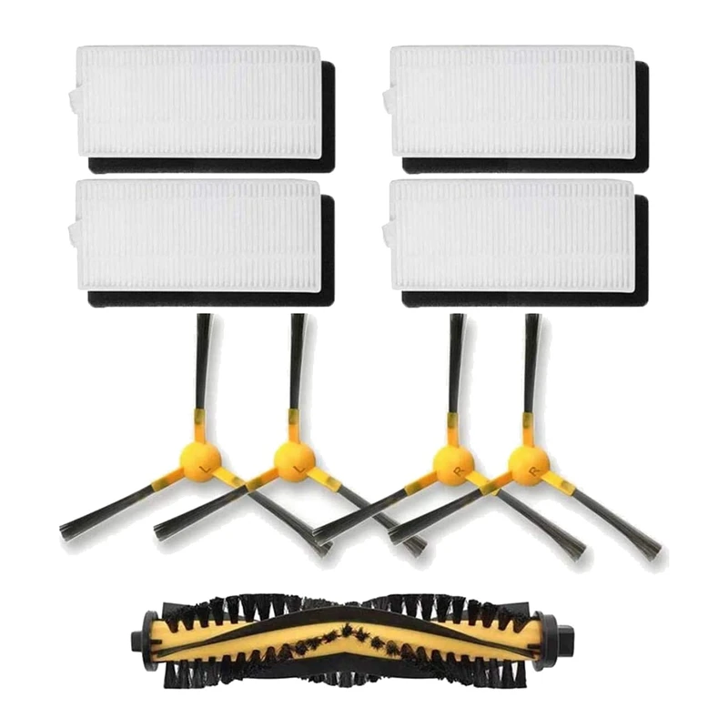 

9 Pack Replacement Roller Brush Filter Side Brushes For Neatsvor X500 Tesvor X500 Robot Vacuum Cleaner Parts Retail