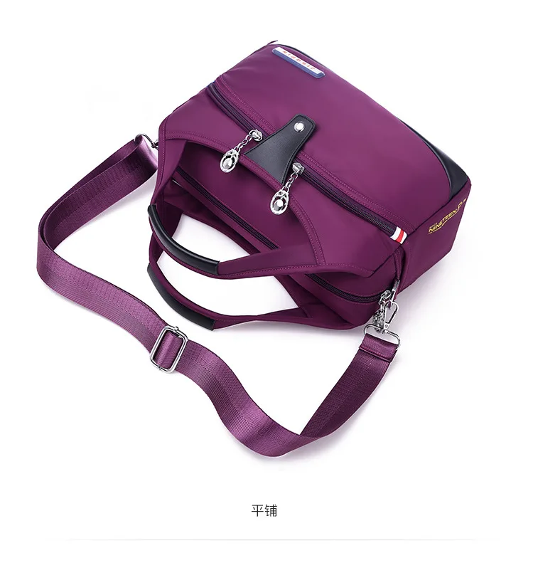 Новая модная сумка через плечо из ткани Оксфорд, большая вместительность, женская сумка-светильник для отдыха и путешествий, ручная сумка-мессенджер