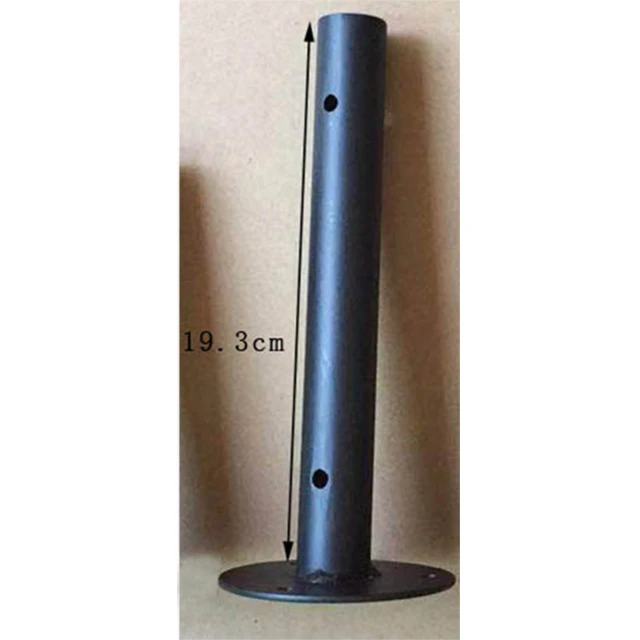 20cm 1 пара(2 шт) черный настенный стеллаж кронштейн опорная скоба с винтами круглая трубка - Цвет: 20cm