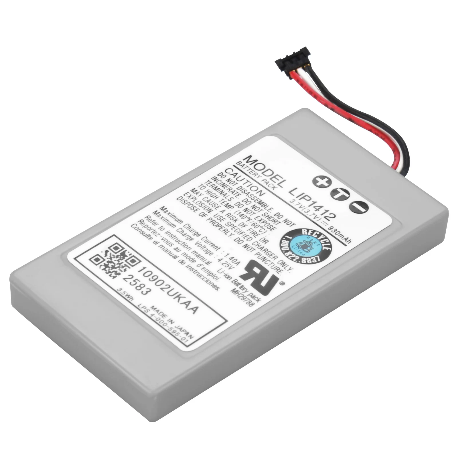 3.7V 930mAh Rechargeable Battery Pack Replacement for Sony PSP GO PSP N1000/N1001/N1002/N1003