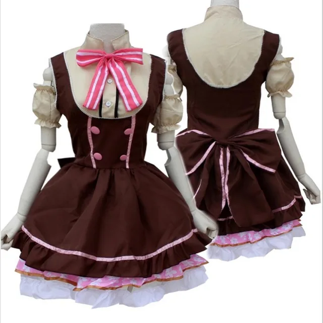 

Japanese Anime Uniform Princess Lolita Dress Cosplay Costume Cute Girls Halloween Cosplay Carnival Party Uniform Short Dress
