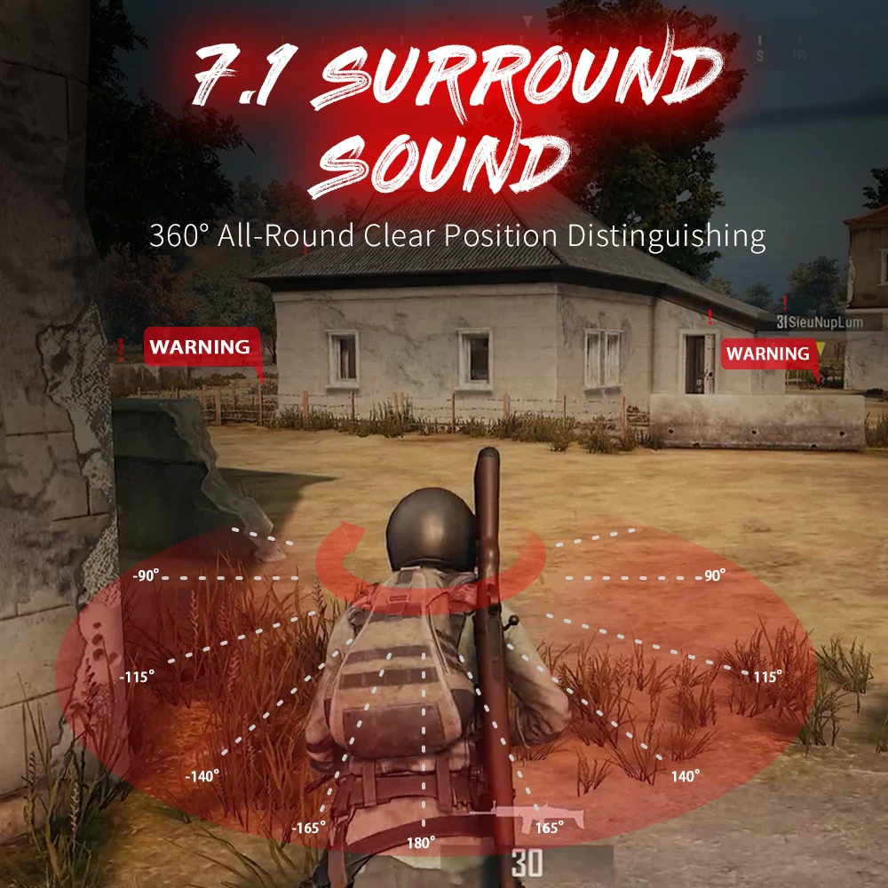 Gaming Headset Gamer EKSA E3 7 1 Surround 3 5mm USB Wired Headphones Stereo with Noise Cancelling Microphone For PC PS4 Xbox