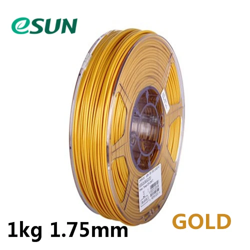 PLA 1kg GOLD Нить для 3d принтера eSUN 1,75 мм PLA/PLA PRO(PLA+) 1 кг катушка разных цветов PLA/PLA PLUS материалы для 3d принтера только для России - Цвет: PLA 1kg GOLD