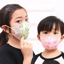 5 шт., очищающая воздух маска для лица, Детская Хлопковая противопылевая маска с принтом, многослойная маска для рта, ветронепроницаемые дышащие маски для лица#1226