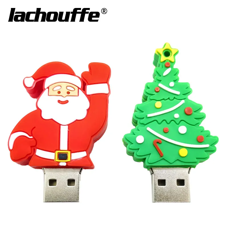 Прекрасный Рождественский подарок, флешка, USB флешка, 4 ГБ, 8 ГБ, 16 ГБ, 32 ГБ, 64 ГБ, флеш-usb-брелок, usb флешка, Memoria, usb диск
