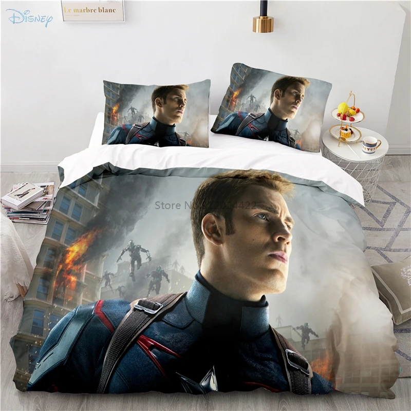Новинка набор постельного белья с рисунком Marvel Капитан Америка Мстители Тор Халк