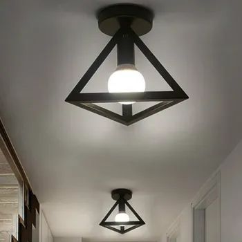 

Retro Ceiling Lights Iron Ceiling Lamp Vintage Cage Light Kitchen Fixtures Lamparas De Techo Plafonnier For Living Room Lights