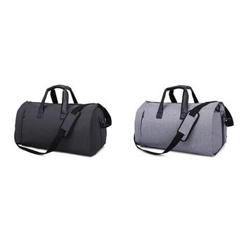 

Men Large Travel Bags Foldable Duffle Bag Business Weekend Bags Oxford Suit Protect Cover Women Travel Bag Organizer Handbags