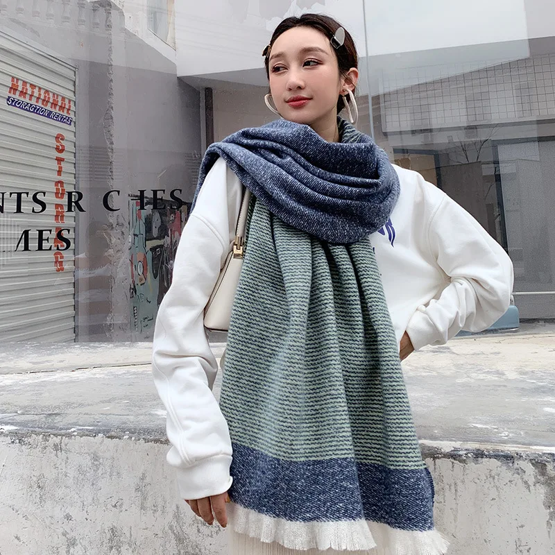 style 3 Бренд, зимний однотонный кашемировый шарф для женщин, толстые шали, шарфы для девушек, модные пашмины, одеяло, бандана, хиджаб - Цвет: style 3