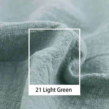 

3m Curtain Hand Eye Coordination Sewing Textile DIY Crafts Linen Cloth Patchwork Multifunction Thin Tablecloth For Clothes Solid