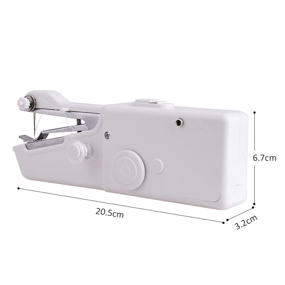 Mini Sewing Machine Portable Handheld Stitch Sew Needlework Cordless  Clothes Fabrics Hand Electric Sewing Machines Accessories - Sewing Machines  - AliExpress