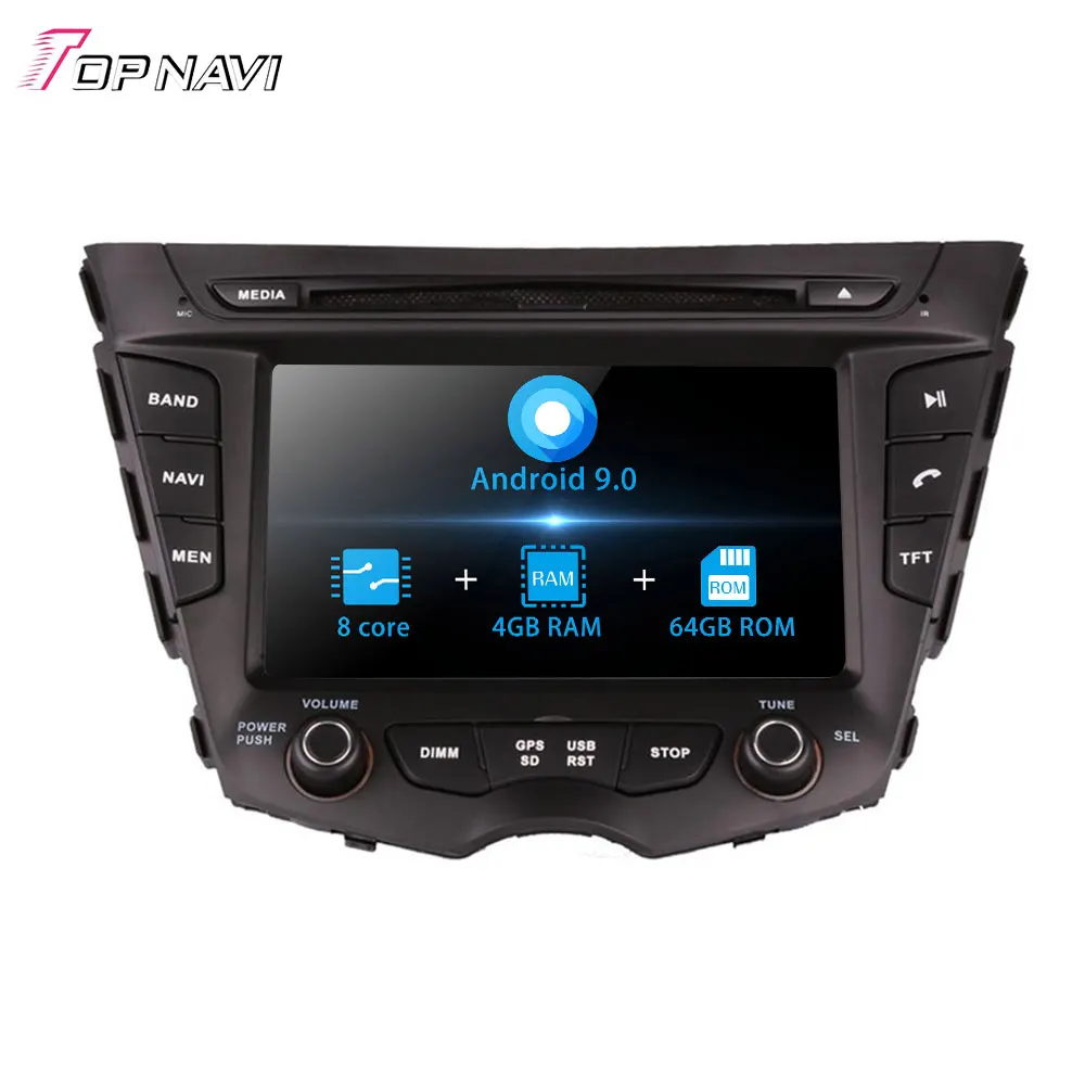 Autoradio 7'' Octa Core Android 9.0 Car Radio GPS Player For HYUNDAI VELOSTER 2011- Stereo Auto Audio Multimedia system 2 Din |