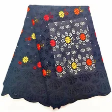 Швейцарская вуаль кружева в швейцарском африканском сухое хлопковое кружево с принтами Африканское парчовое кружево 5 ярдов/партия