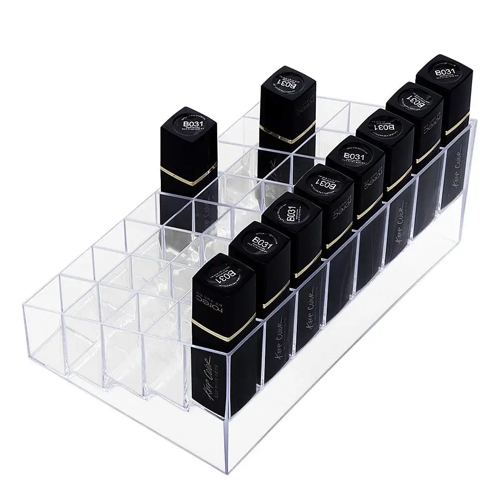 

perfume Lipstick Holder, 40 Spaces Clear Acrylic Lipstick Organizer Display Stand Cosmetic Makeup Organizer for Lipstick,Brushes
