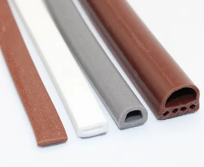 

6meter/lot E/D/I type Silicone rubber sealing strip for door / window sound insulating strip self-adhesive tape