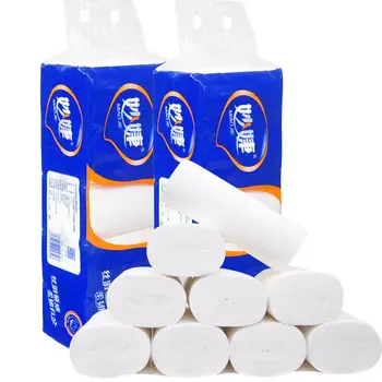 

Home Bathroom Toilet Paper 3-Ply Standard Roll Paper For Daily Life Workshop Restaurant Kitchen Household Paper Roll