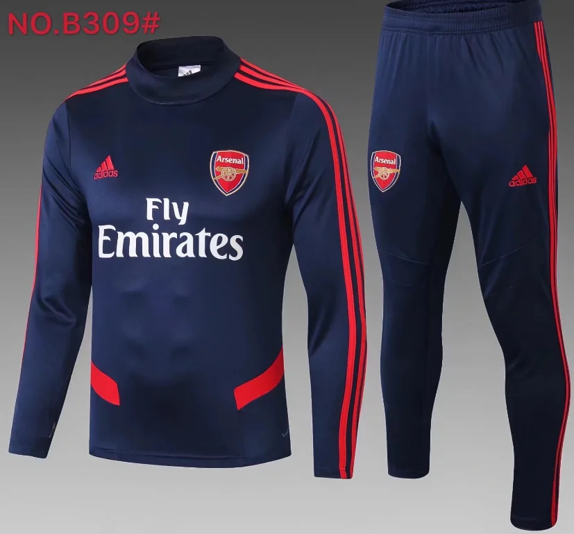19 20 Тоттенхэм комплект тренировочная куртка пальто Arsenal футбол Джерси LACAZETTE Озил Дортмунд Arsenal куртка для взрослых Джерси - Цвет: shirt