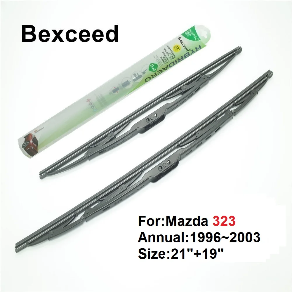 Для Mazda 323 2"+ 19" Bexceed автомобильные дворники для лобового стекла лезвие 1996 1997 1998 1999 2000 2001 2002 2003