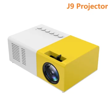 

J9 Portable Mini Projector 1080P Mini Home Projector AV USB SD TF Card USB Portable Pocket Beamer With Phone PK YG300