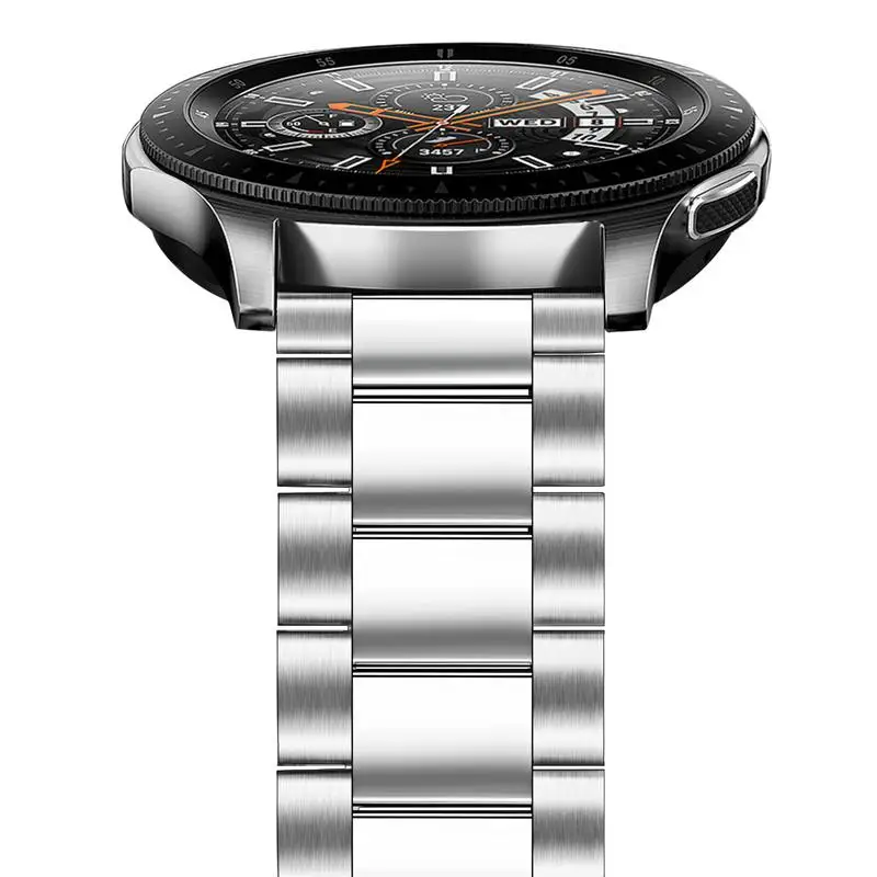 Ремешок из нержавеющей стали для samsung Galaxy Watch 46 мм gear S3 Frontier, классический ремешок для часов, полированный ремешок, браслет