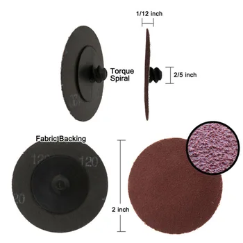 

51pcs Sanding Disc 6080 120 Grit Aluminium Oxide Woodworking Sandpaper