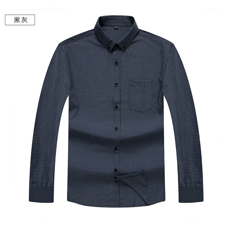 8XL плюс 6XL 5XL 4XL мужские оксфорды не нуждается в глажке клетчатые рубашки хлопковые повседневные рубашки высокого качества Модные Дизайнерские мужские рубашки