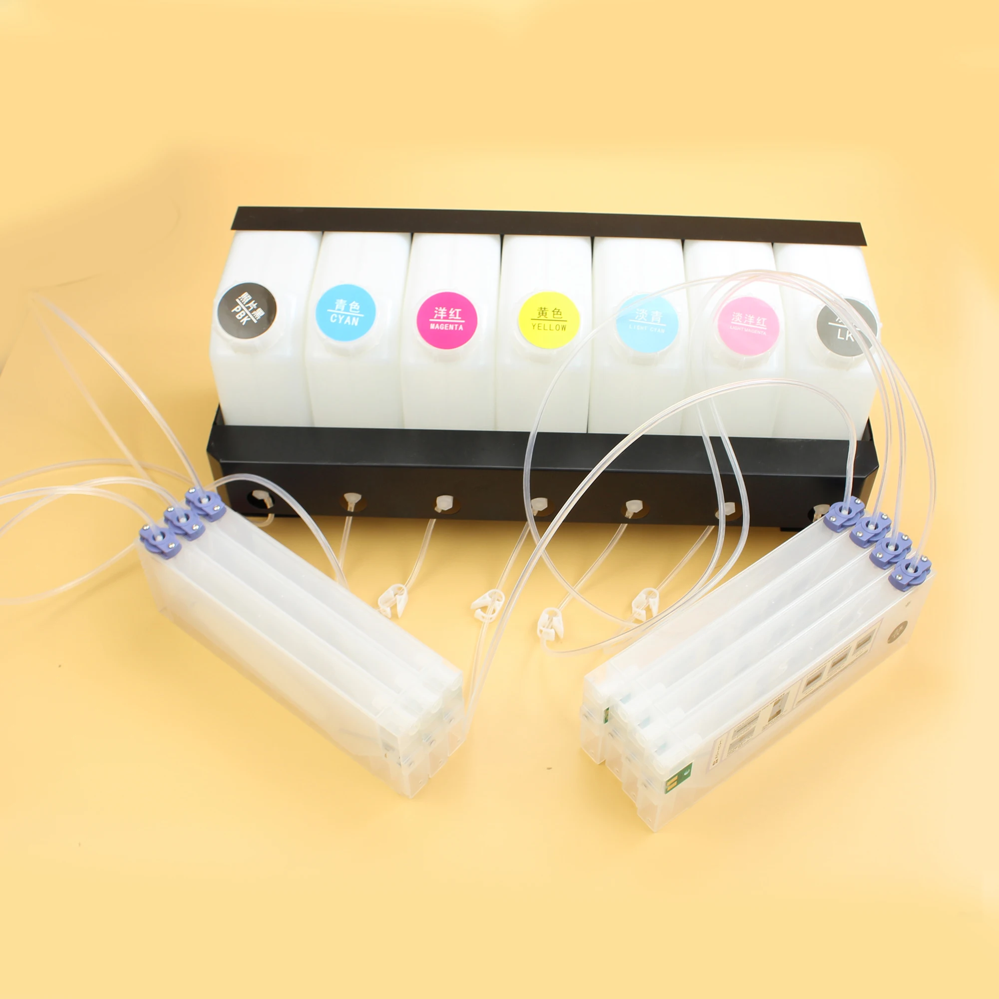 7 цветов растворитель СНПЧ система объемных чернил для принтеров Roland резервуаров