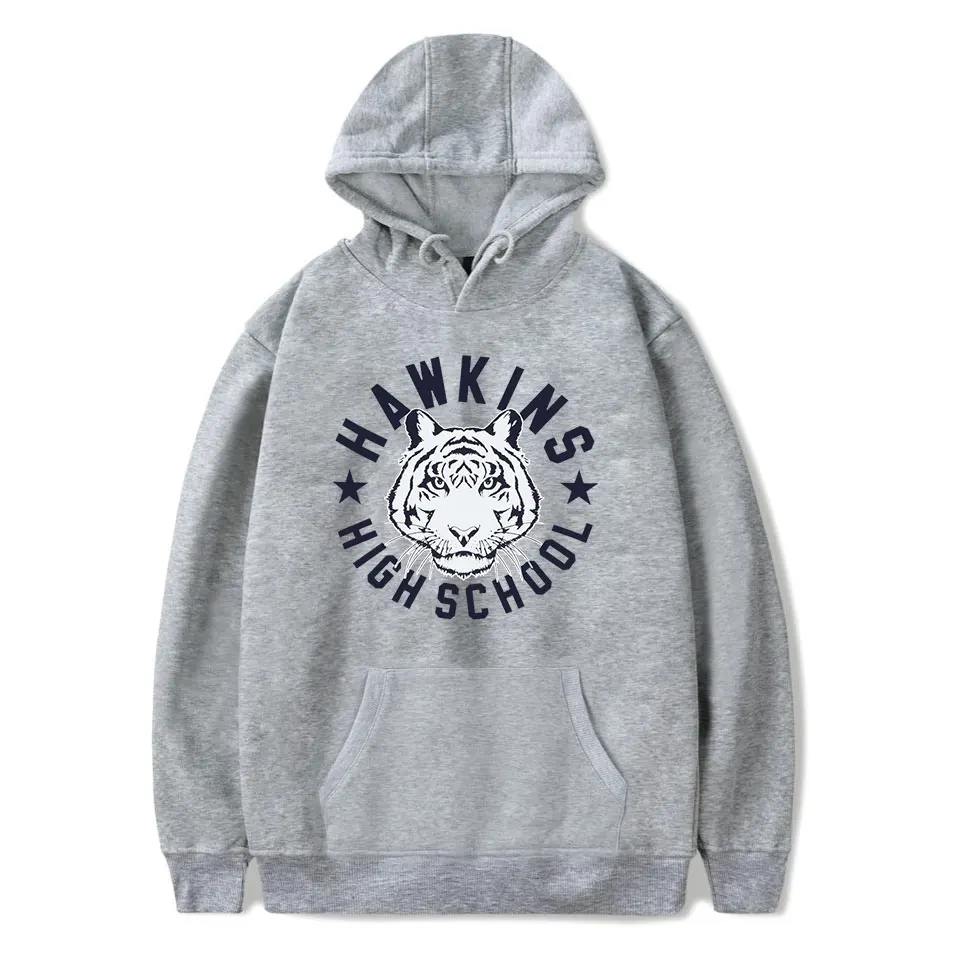 Толстовки с принтом «Stranger Things HAWKINS HIGH SCHOOL» для мужчин и женщин, Повседневный пуловер, уличная одежда, мужские толстовки размера плюс - Цвет: 03