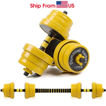 

44Lbs Adjustable Dumbbells Barbell Set for Men and Women Weight Dumbbells Home Fitness Weight Set Gym Workout Exercise Training