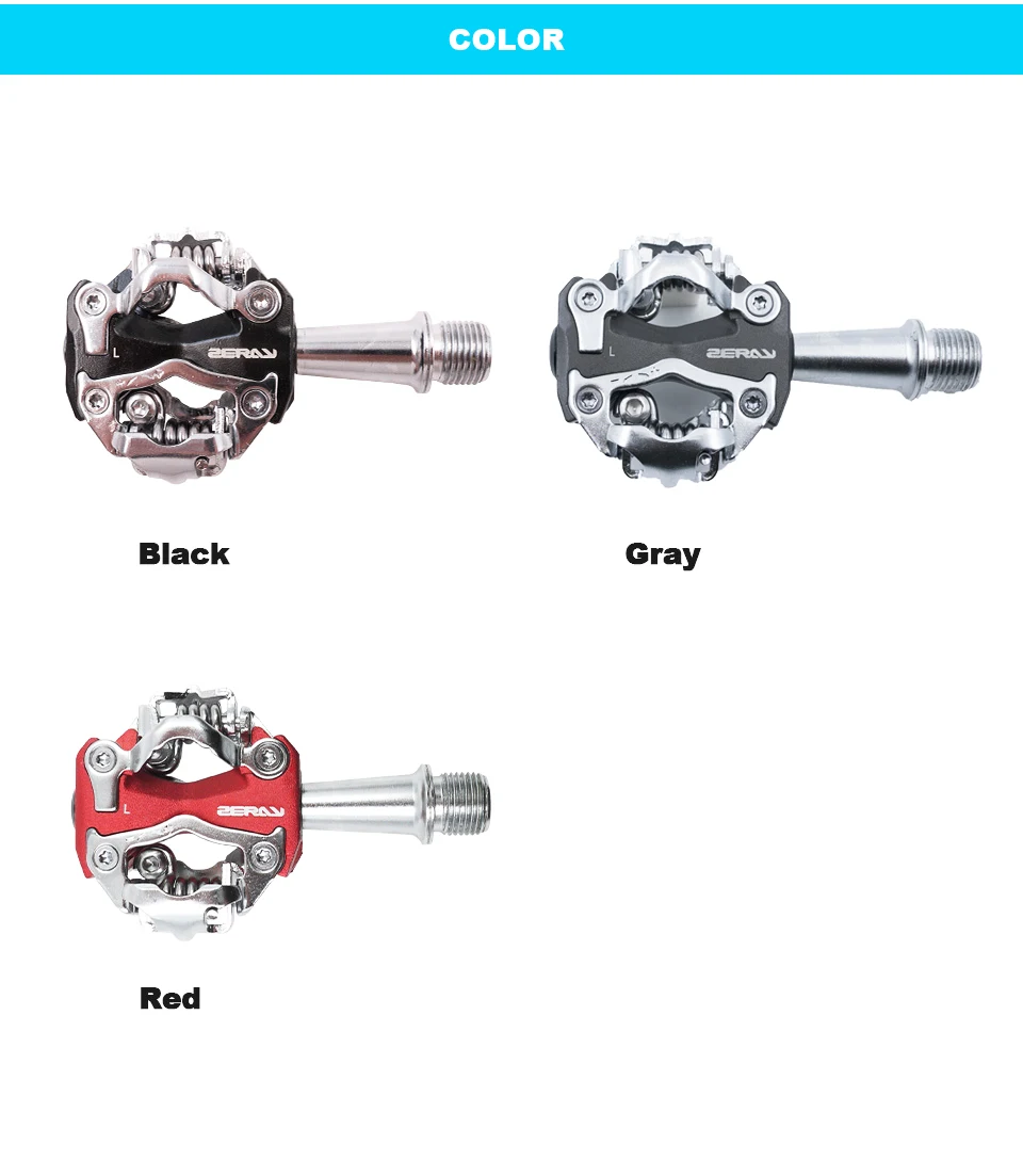 ZERAY ZP-108S педали MTB педаль горного велосипеда само-запирающийся алюминиевый сплав педаль горного велосипеда езда на велосипеде, сетевой фильтр СПД велосипедные педали, велосипедные аксессуары