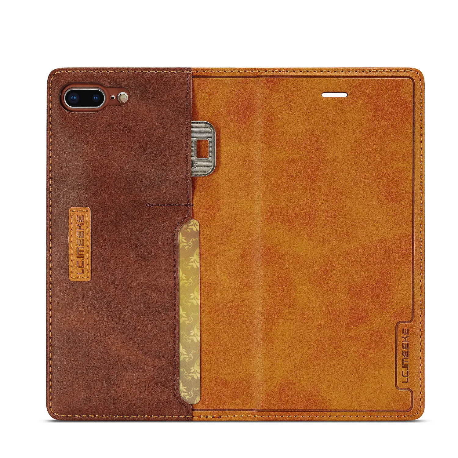 

Applicable iphonexsmax Multifunctional Wallet Leather Case Creative Apple XR Phone Case 6/7/8 Card Instert Protective Case
