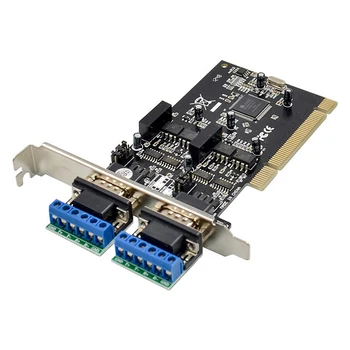 

PCI to RS422 RS485 Converter Adapter Card PCI to 2 Port RS485 / RS422 Serial Card MCS9865 Chipset Rs-485 Rs-422