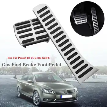 

2pcs Car Accelerator Brake Cover Gas Fuel Brake Non Slip Foot Pedals Pad For VW Passat AT B7 CC Jetta Golf 6 Right Hand Drive
